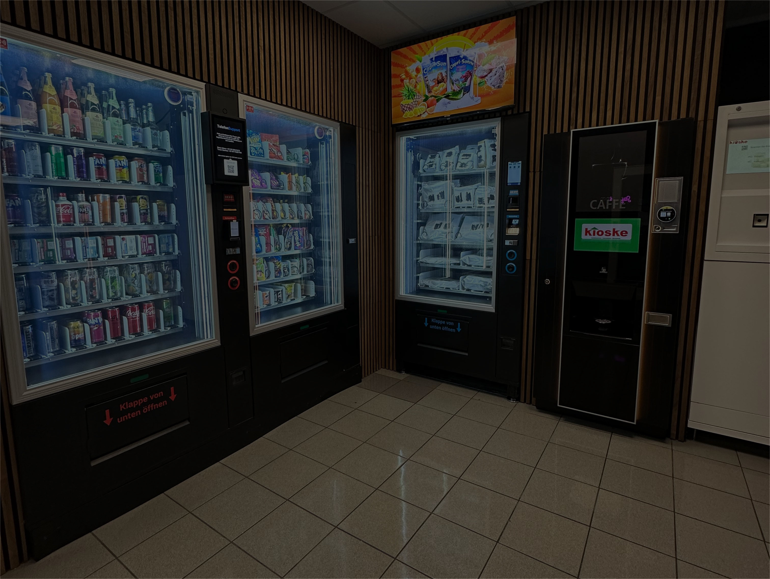 Modern automated business transformation - dimmed hero background